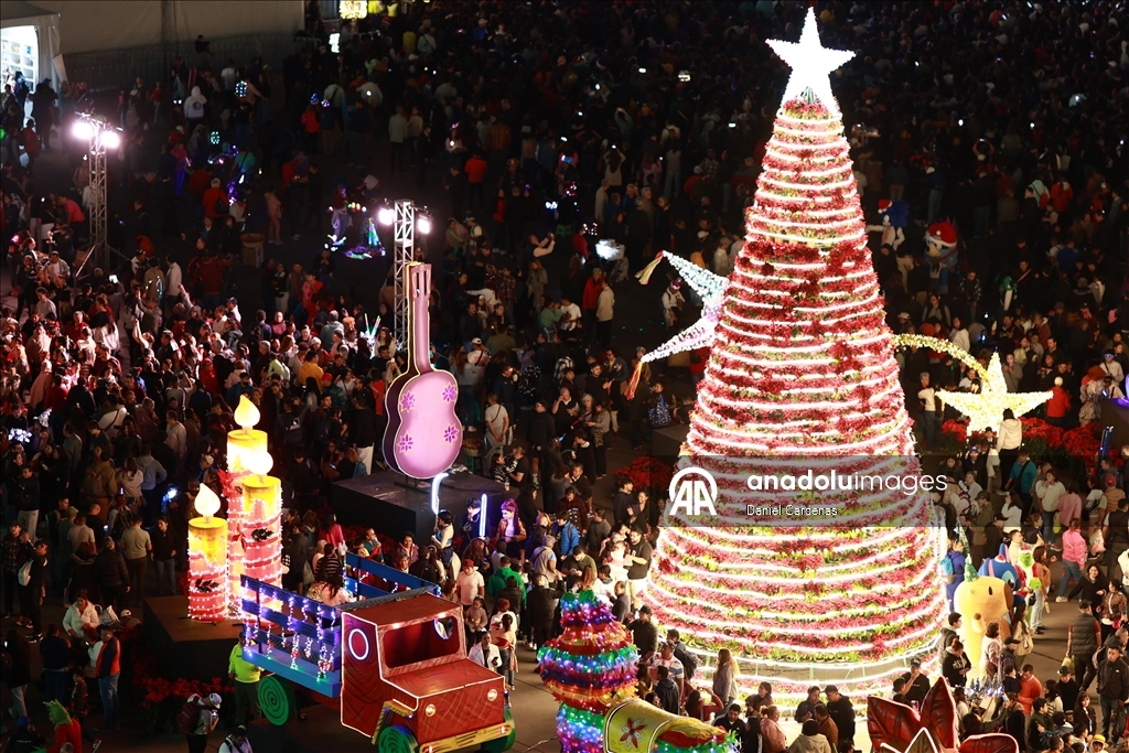 Фестиваль «Зимние огни» прошёл на площади Сокало в Мехико