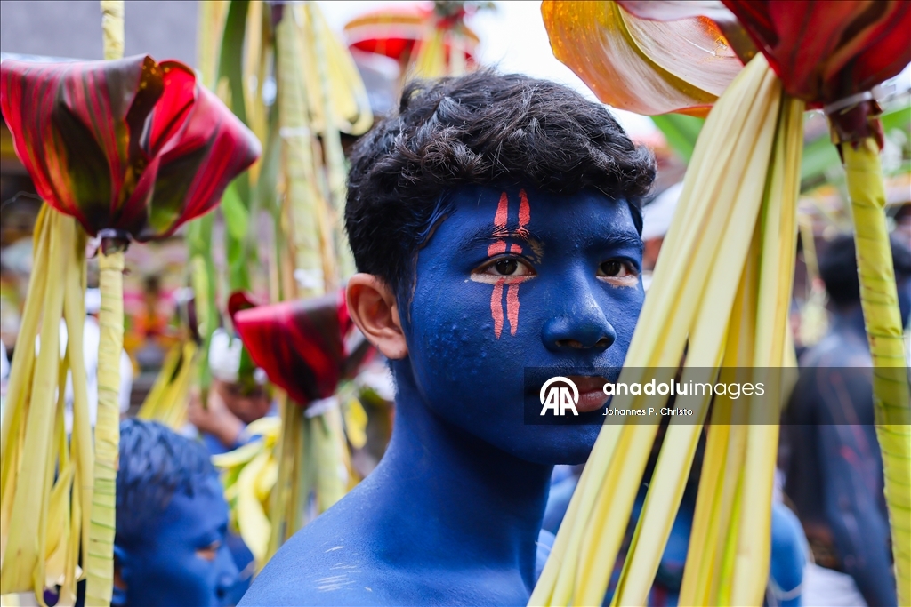 Bali'de geleneksel Ngerebeg ritüeli