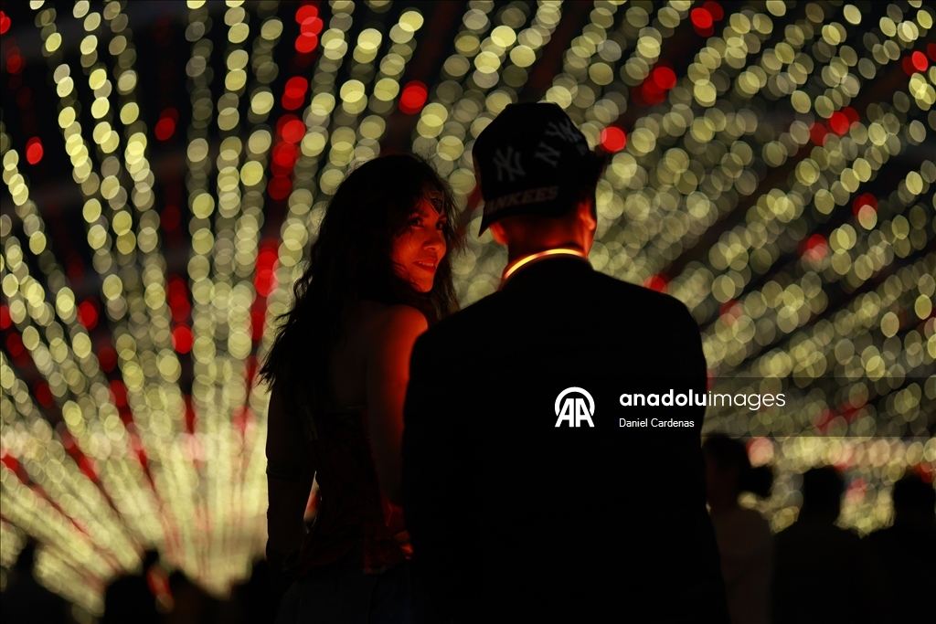 Фестиваль «Зимние огни» прошёл на площади Сокало в Мехико