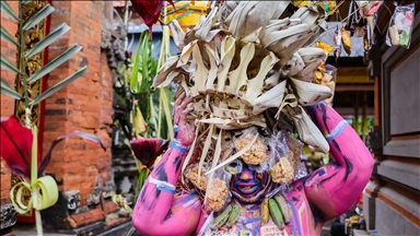 Bali'de geleneksel Ngerebeg ritüeli