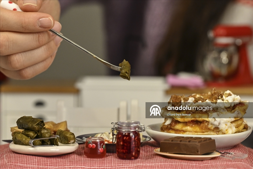 Minyatür mutfakta Türk ve dünya tatları "tek lokmalık" sunuma dönüşüyor