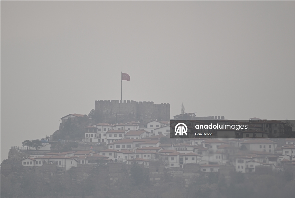 Ankara'da puslu hava