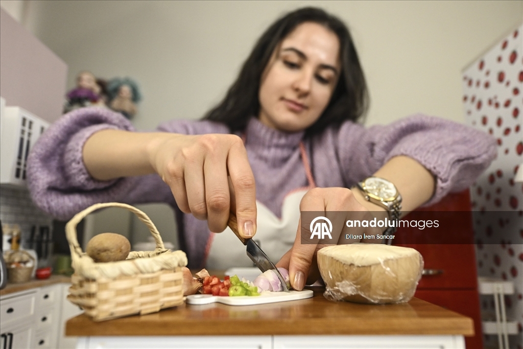 Minyatür mutfakta Türk ve dünya tatları "tek lokmalık" sunuma dönüşüyor