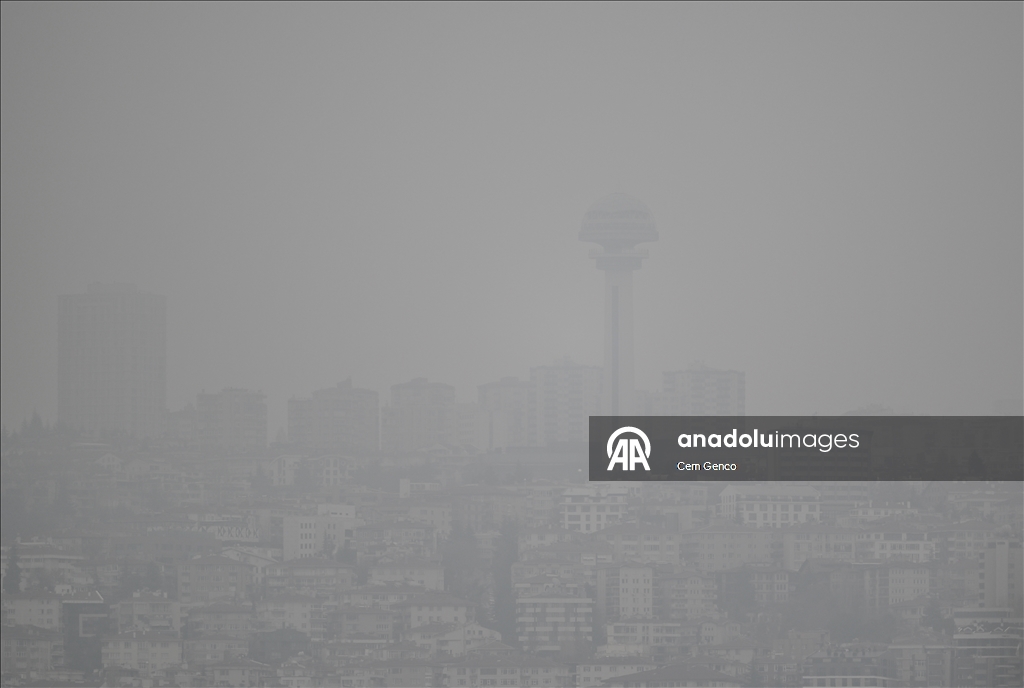 Ankara'da puslu hava