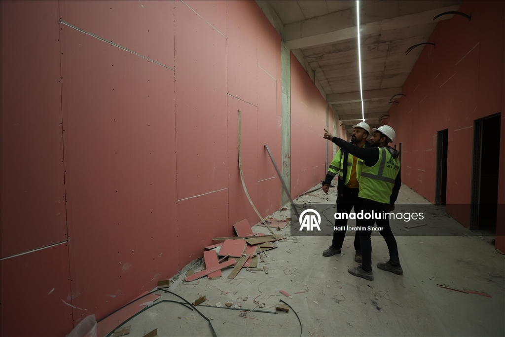 Hızla yükselen Mardin Şehir Hastanesinde sona gelindi