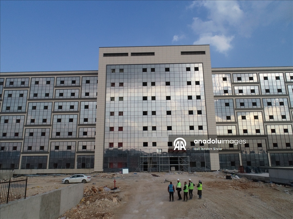 Hızla yükselen Mardin Şehir Hastanesinde sona gelindi