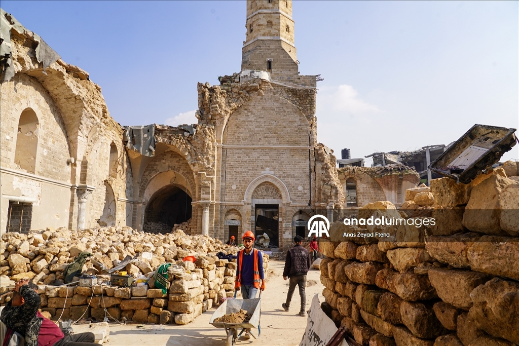 Great Omari Mosque undergoes restoration in Gaza