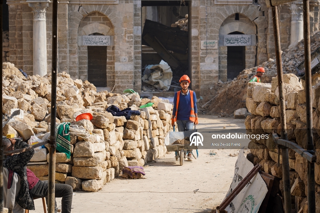 Great Omari Mosque undergoes restoration in Gaza