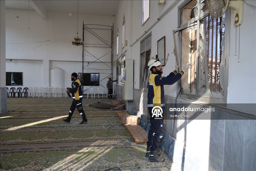 سوريا.. ارتفاع عدد القتلى إلى 8 جراء الانفجار في مسجد بحمص