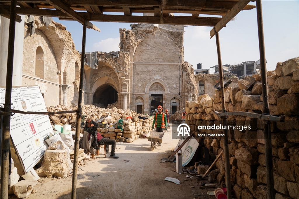 Great Omari Mosque undergoes restoration in Gaza