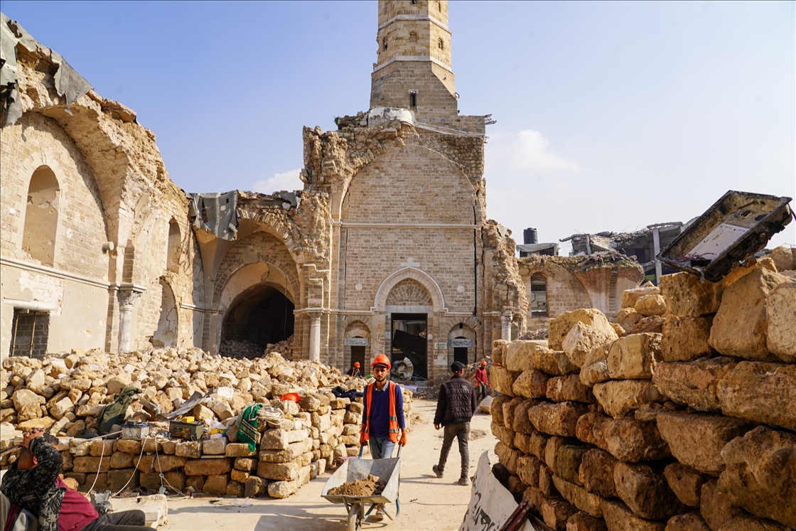 Great Omari Mosque undergoes restoration in Gaza