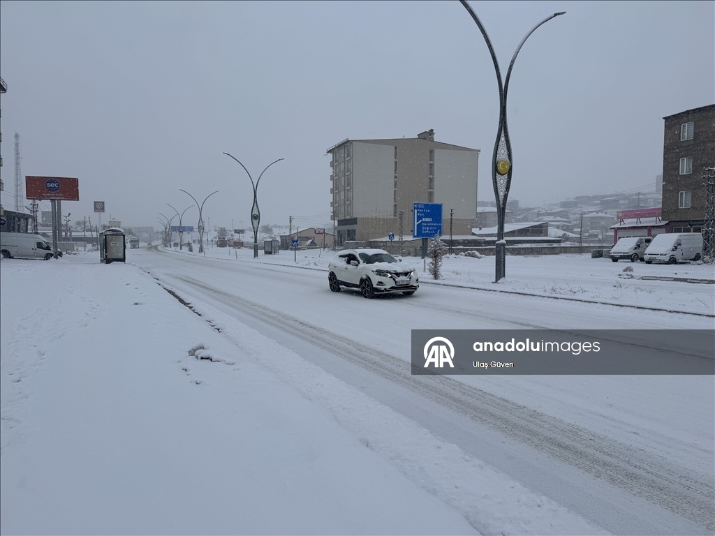 Hakkari'de kar etkili oldu