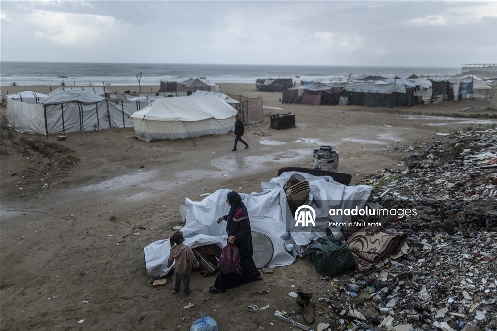 Неблагоприятные погодные условия усугубляют жизнь в Газе