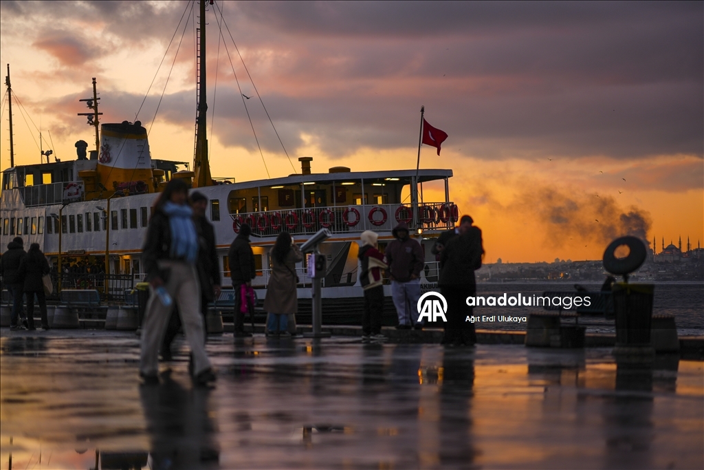 İstanbul’da gün batımı