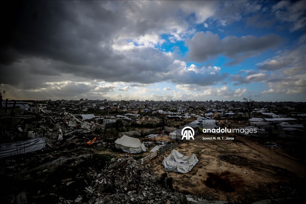 Gazze’de kış şartları Filistinlilerin yaşamını zorlaştırıyor