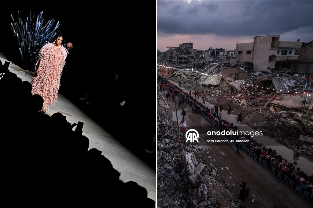 AA'nın 2025 kareleri, Batı'nın gündemi ile Gazze'nin acılarını gözler önüne seriyor