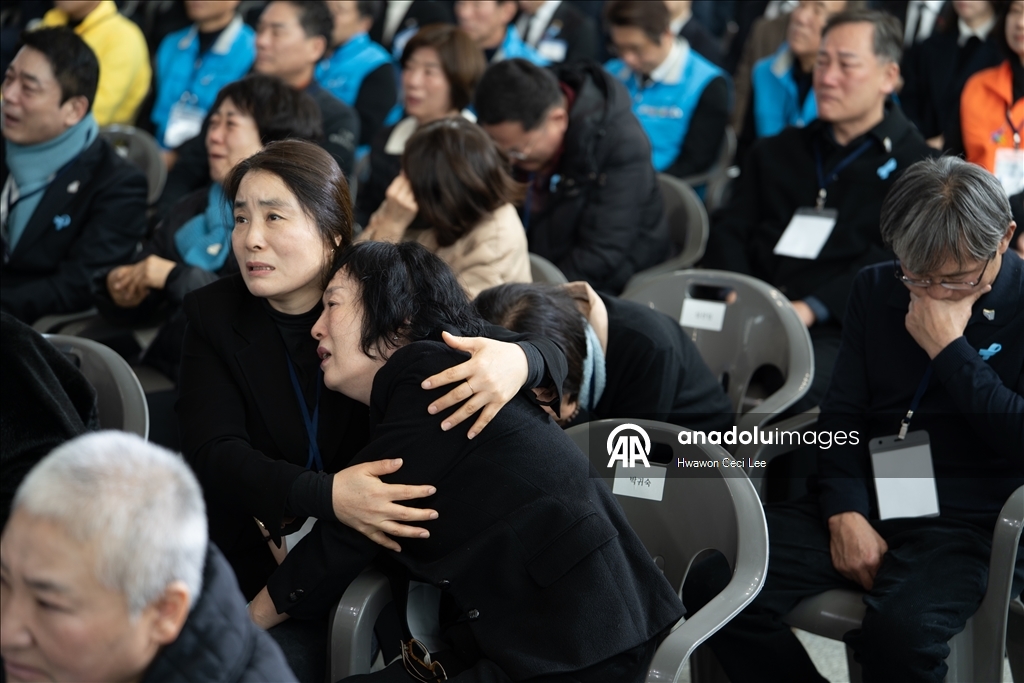 В Южной Корее почтили память авиакатастрофы рейса Jeju Air