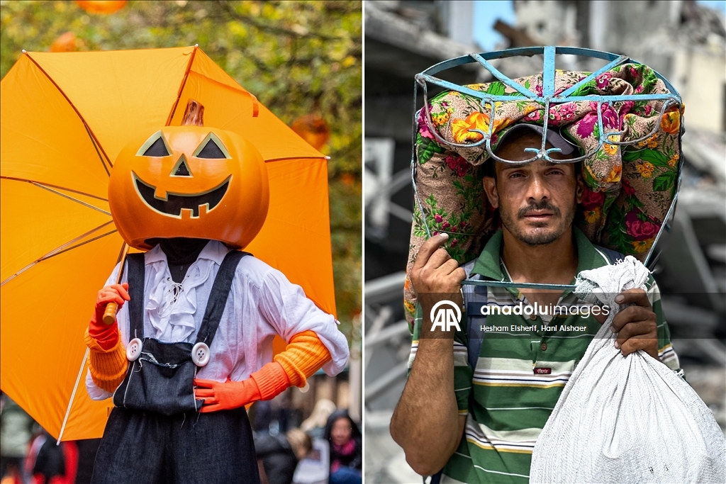 AA'nın 2025 kareleri, Batı'nın gündemi ile Gazze'nin acılarını gözler önüne seriyor