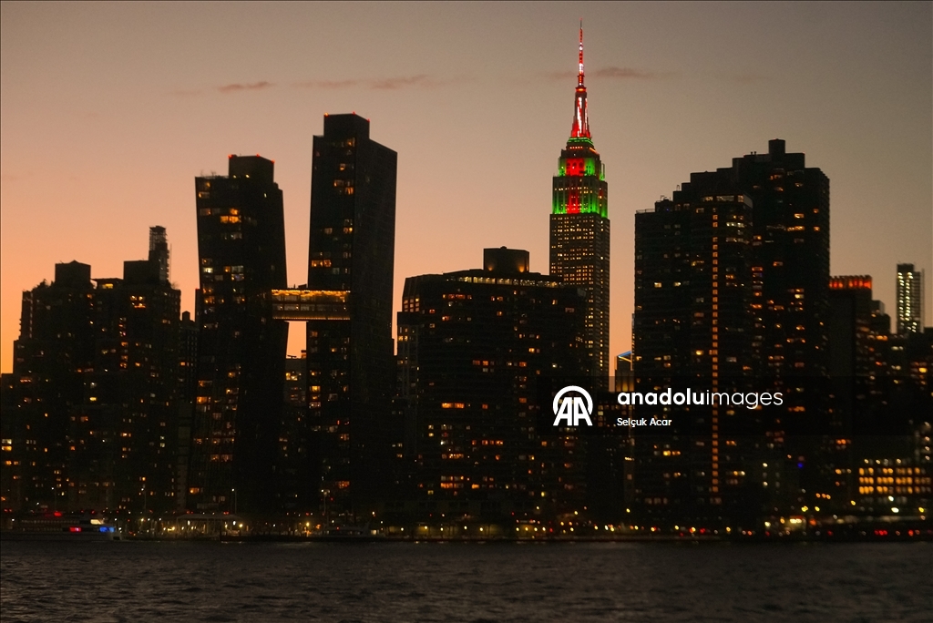 New York'ta gün batımı