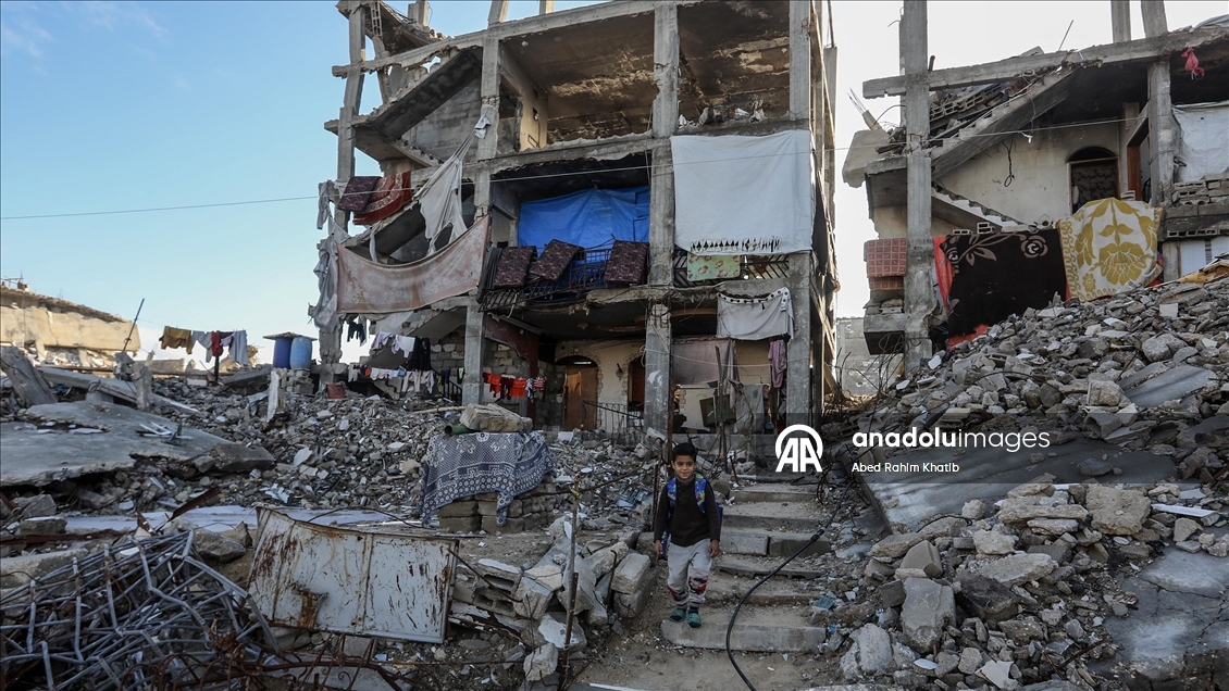 Han Yunus'ta yıkımın gölgesinde günlük yaşam