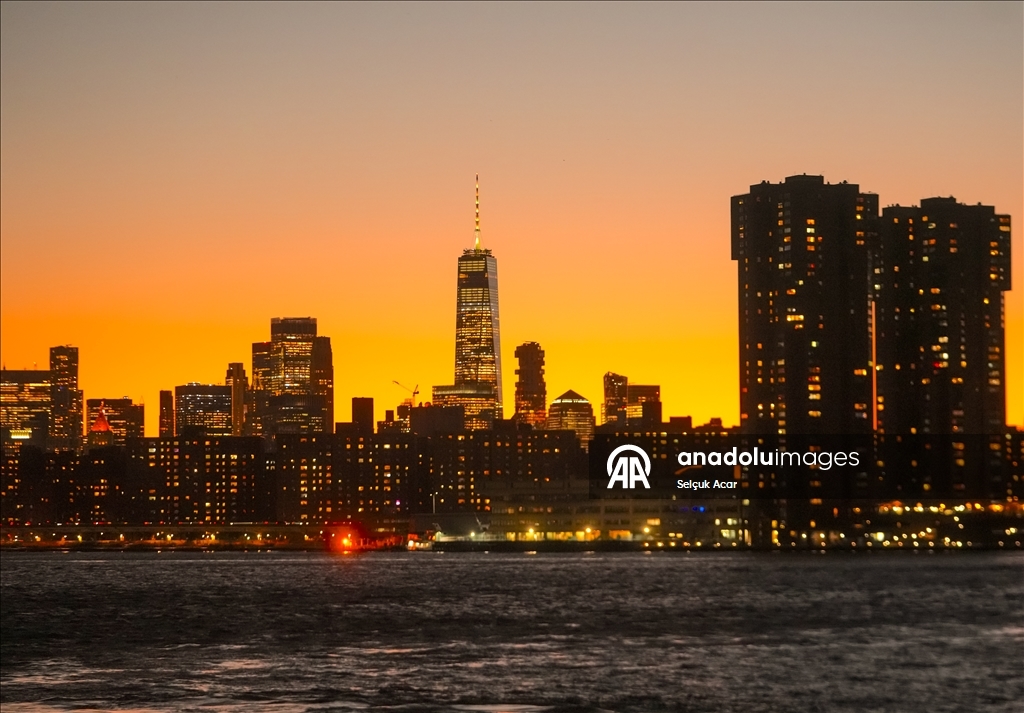 New York'ta gün batımı