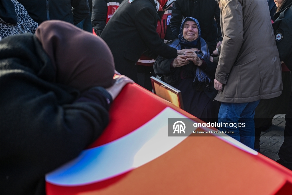 Şehit Polis Memuru Yasin Koçyiğit, Ankara'da son yolculuğuna uğurlandı