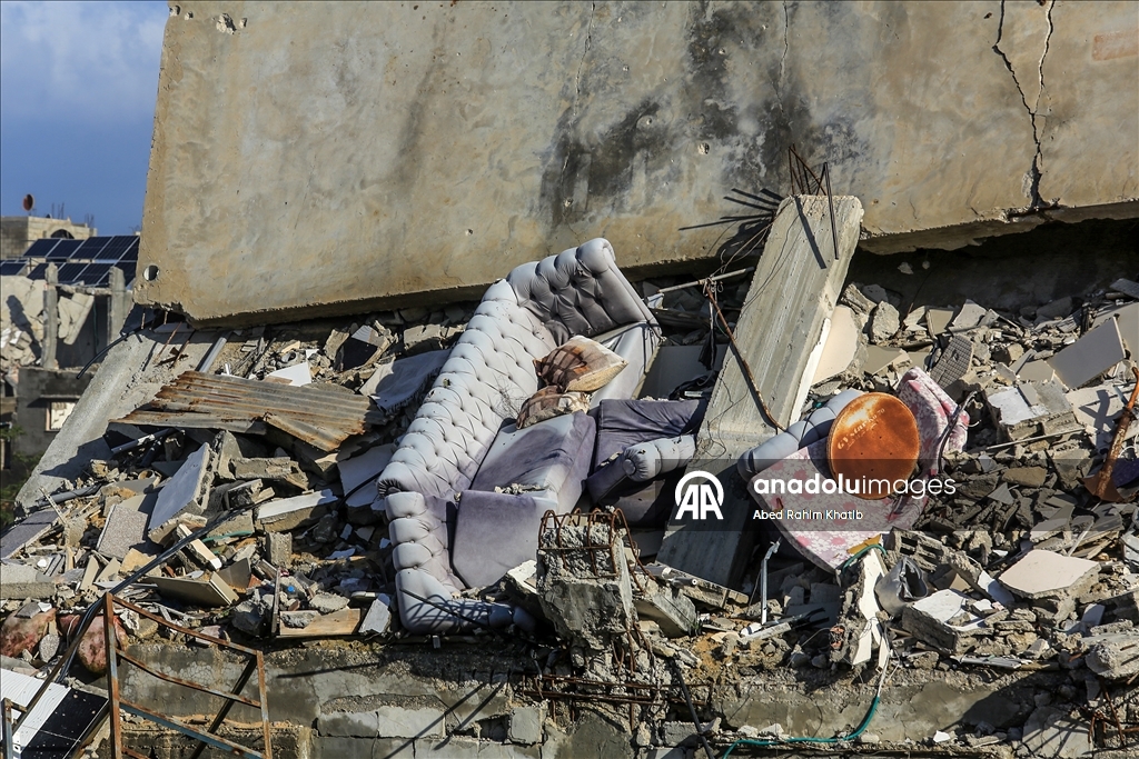 Повседневная жизнь в Хан-Юнусе на фоне разрушений