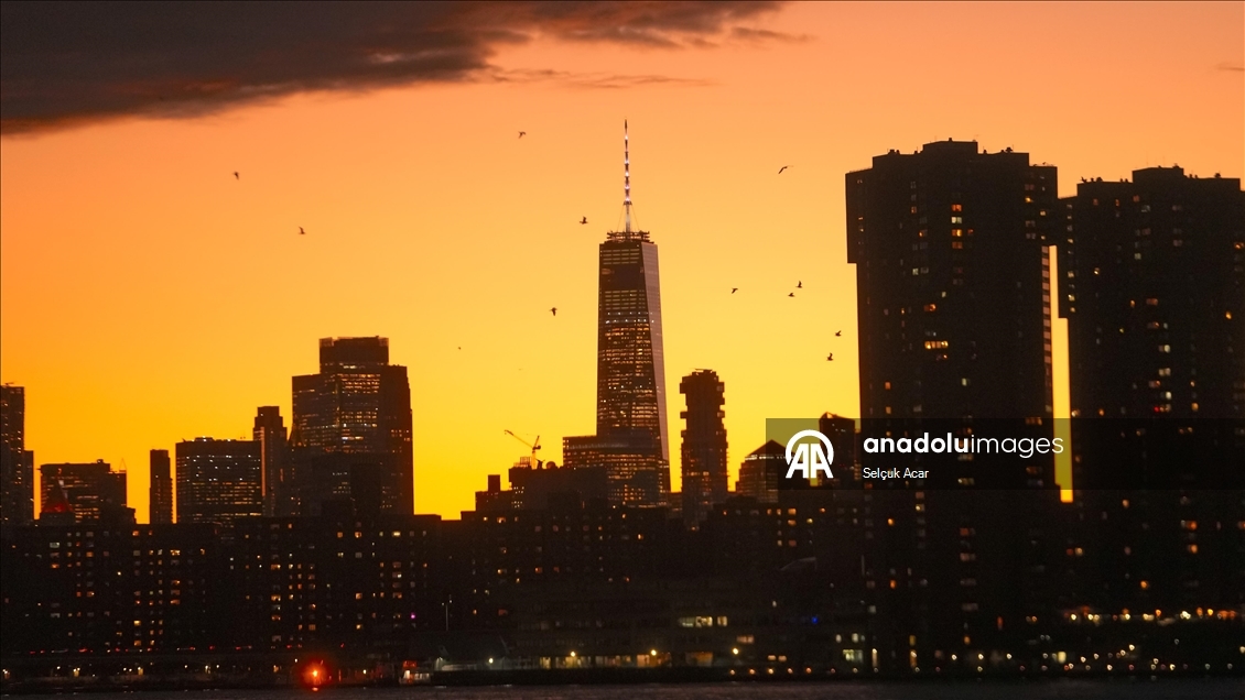 New York'ta gün batımı