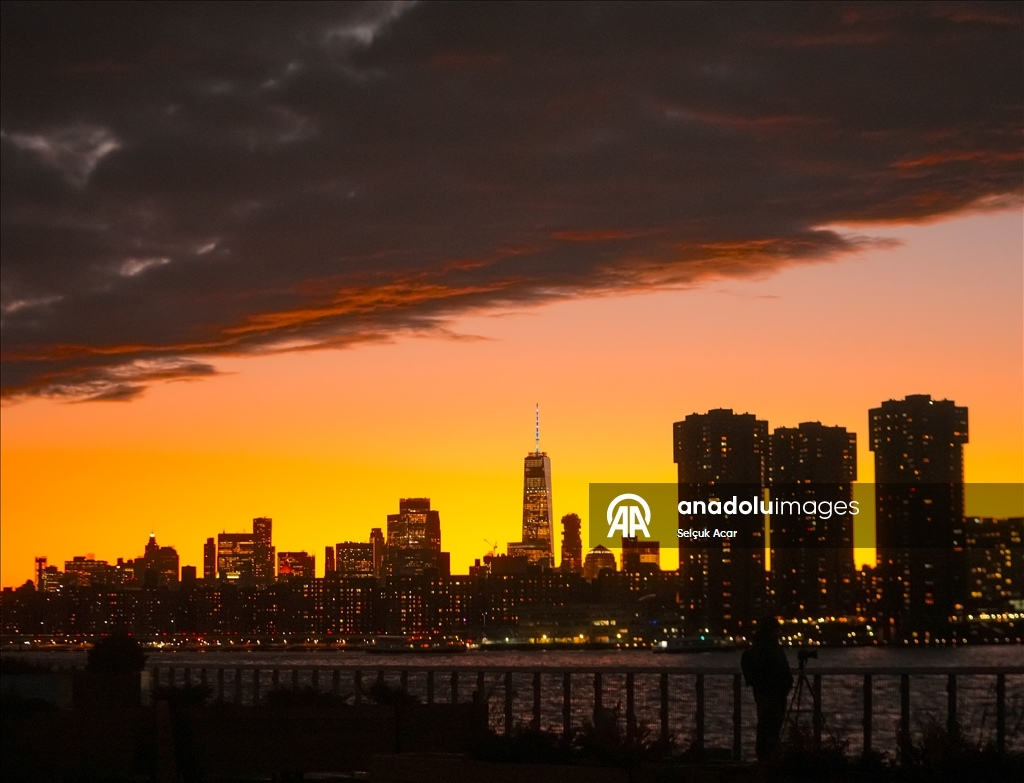 New York'ta gün batımı