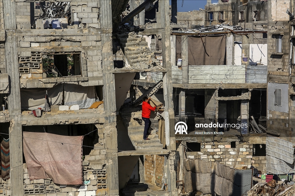 Han Yunus'ta yıkımın gölgesinde günlük yaşam