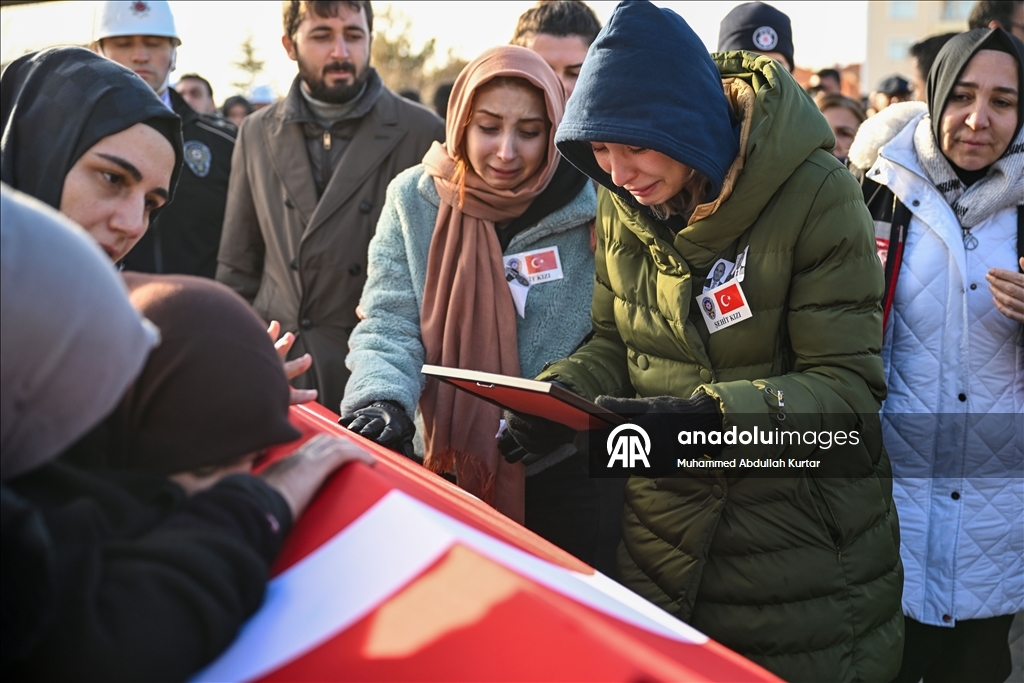 Şehit Polis Memuru Yasin Koçyiğit, Ankara'da son yolculuğuna uğurlandı