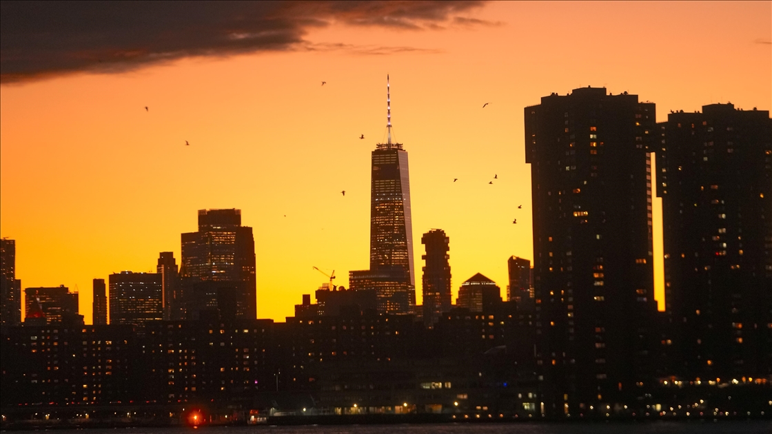 New York'ta gün batımı
