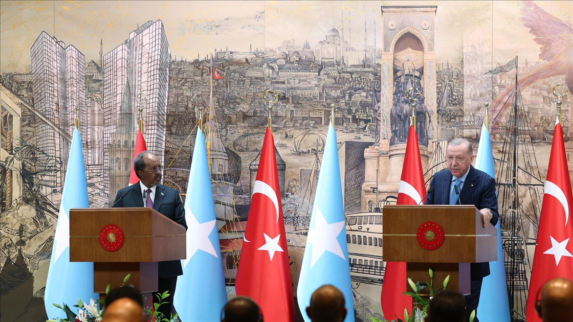 Cumhurbaşkanı Erdoğan ve Somali Cumhurbaşkanı Mahmud, ortak basın toplantısı düzenledi