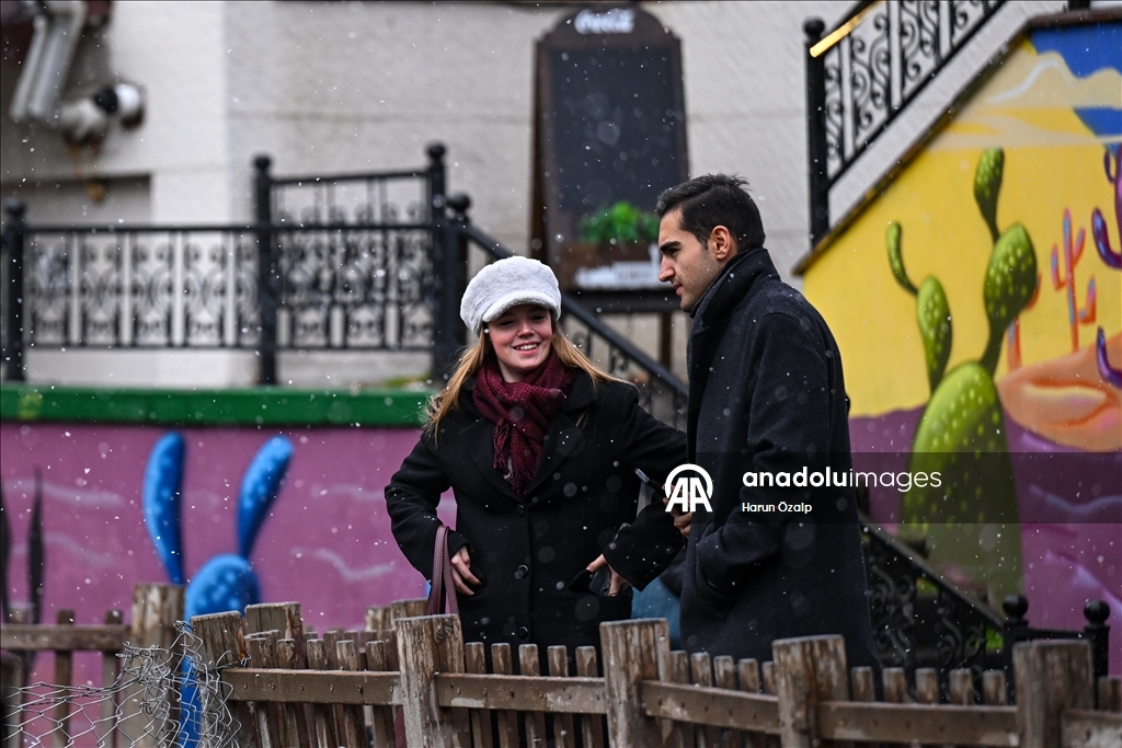 Ankara'da kar yağışı