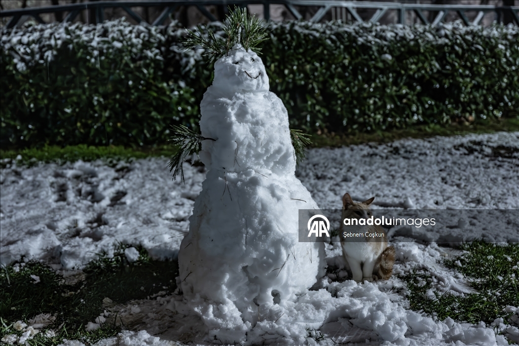 إسطنبول تستقبل موسم الثلوج