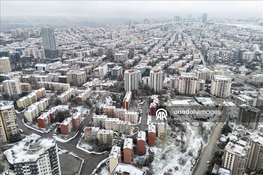 Ankara'da kar yağışı