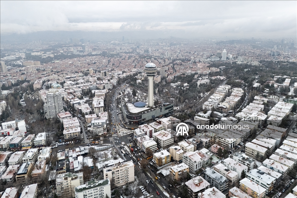 Ankara'da kar yağışı