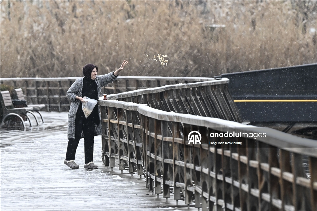 Ankara'da kar yağışı