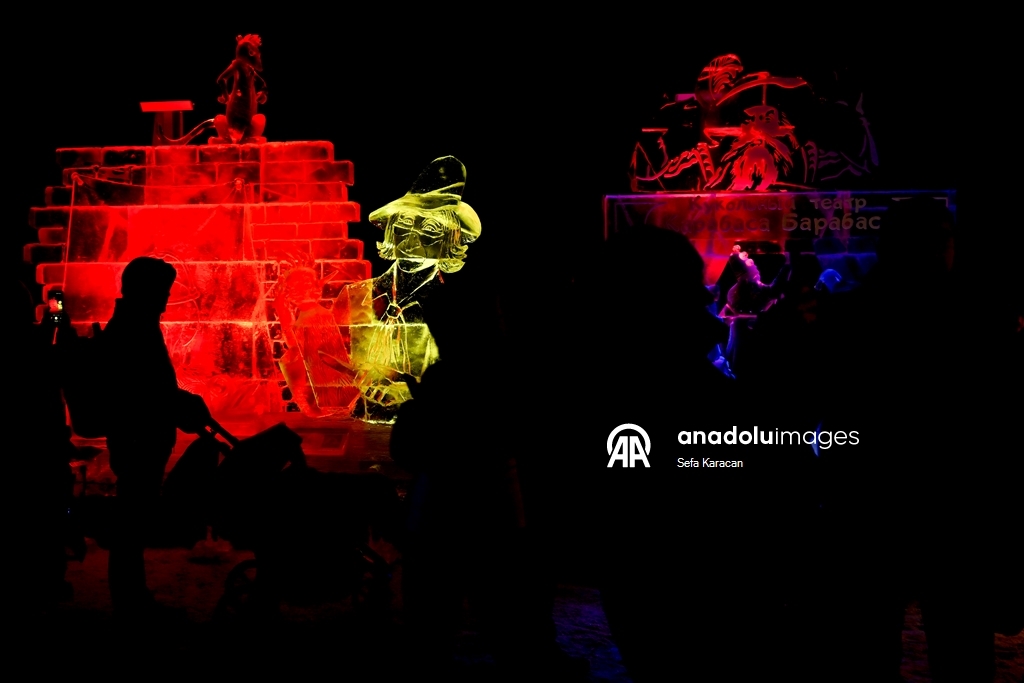 Фестиваль ледяных скульптур по мотивам персонажа «Буратино»