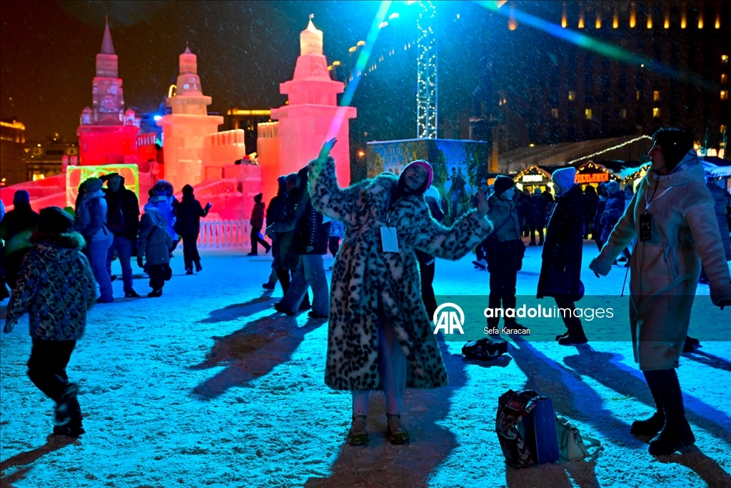 Фестиваль ледяных скульптур по мотивам персонажа «Буратино»