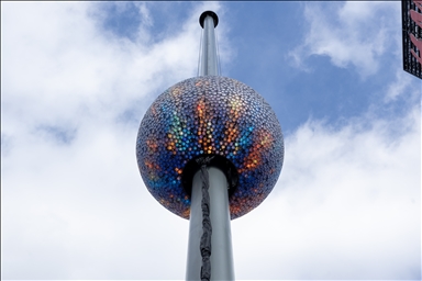 В Нью-Йорке прошел тест новогоднего шара Times Square