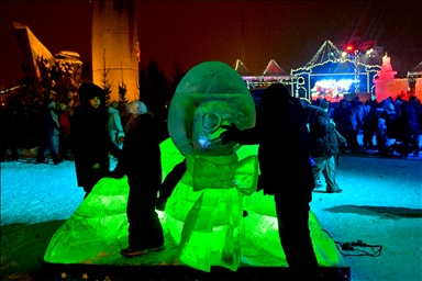 Фестиваль ледяных скульптур по мотивам персонажа «Буратино»
