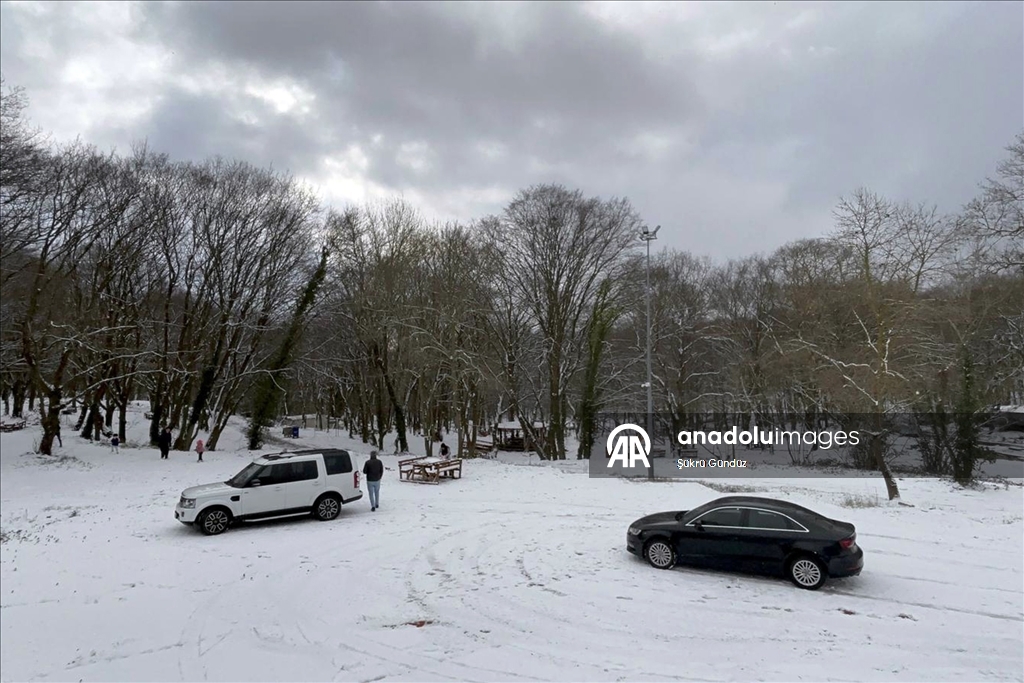 İstanbul'da yeni yılın ilk gününde kar yağışı devam ediyor