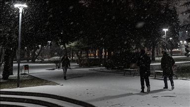 Ankara'da kar yağışı