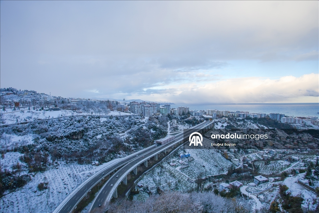 Trabzon'da kar yağışı