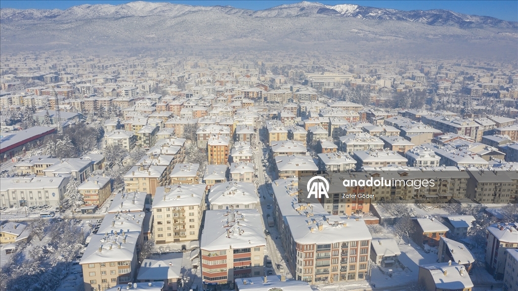 Bolu kent merkezinde 7 günde metrekareye 84,4 milimetre kar yağdı