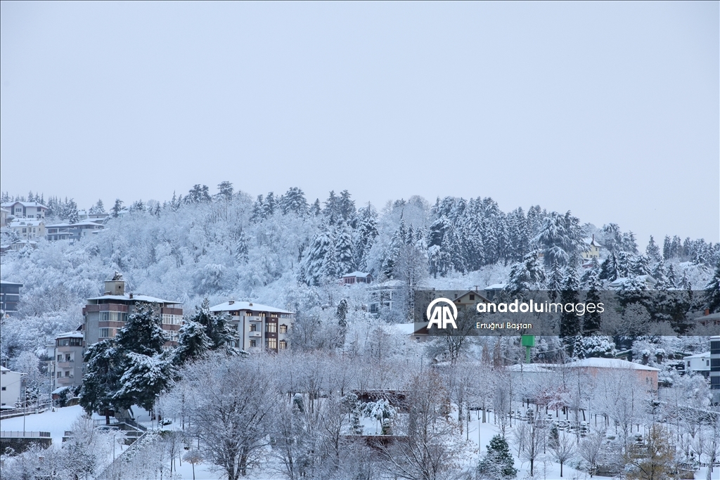 Trabzon'da kar yağışı