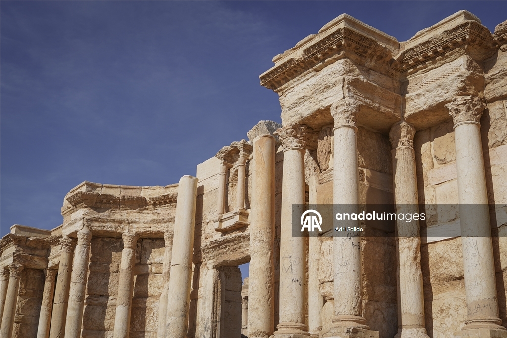 Suriye'nin Humus ilinde UNESCO Dünya Mirası listesindeki Palmira Antik Kenti