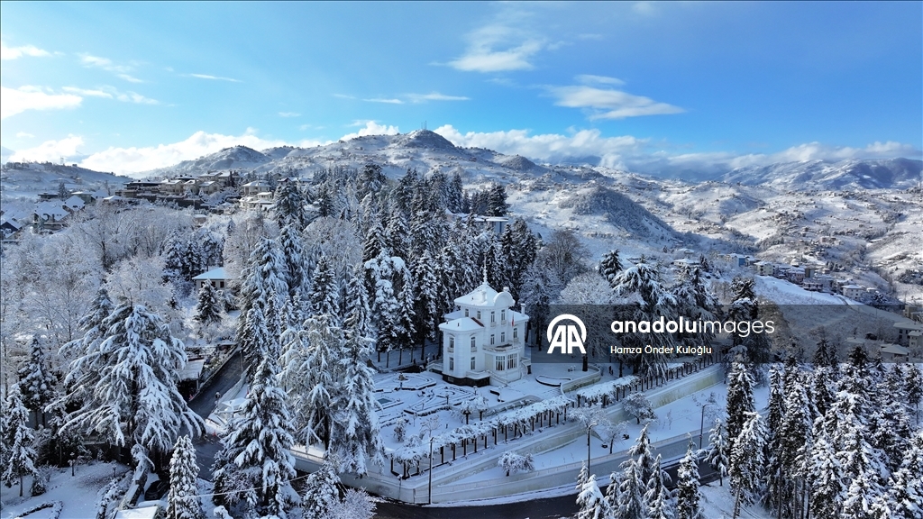 Trabzon'da kar yağışı