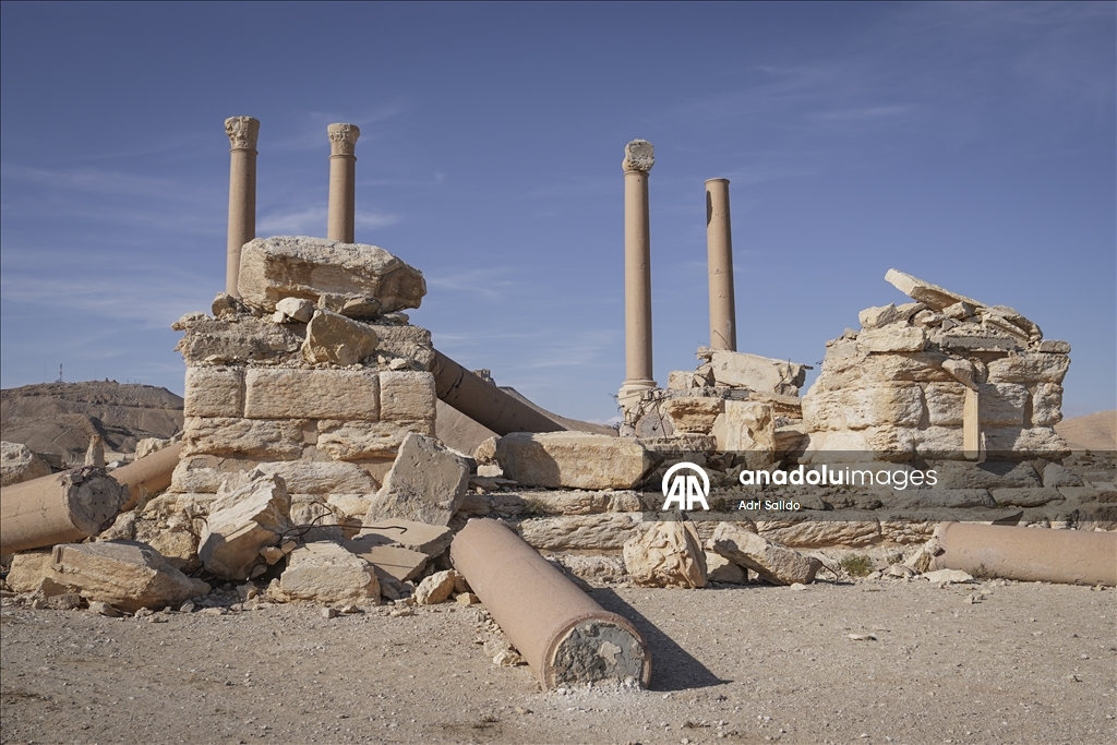 Suriye'nin Humus ilinde UNESCO Dünya Mirası listesindeki Palmira Antik Kenti